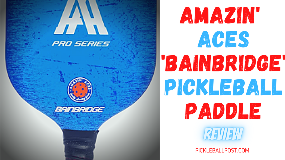 Amazin' Aces 'Bainbridge' Pickleball Paddle Pro SeriesEdgeless Composite& 