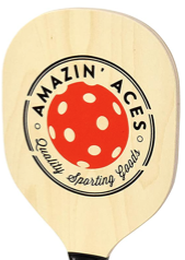 Amazin’ Aces Wood Pickleball Paddle
