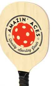Amazin' Aces Wood Pickleball Paddle